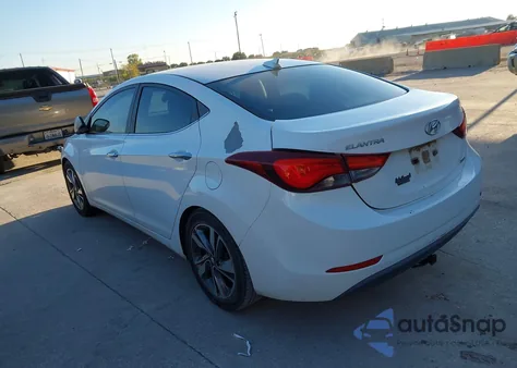 2014 Hyundai Elantra Limited from USA, damaged, VIN 5NPDH4AEXEH449482